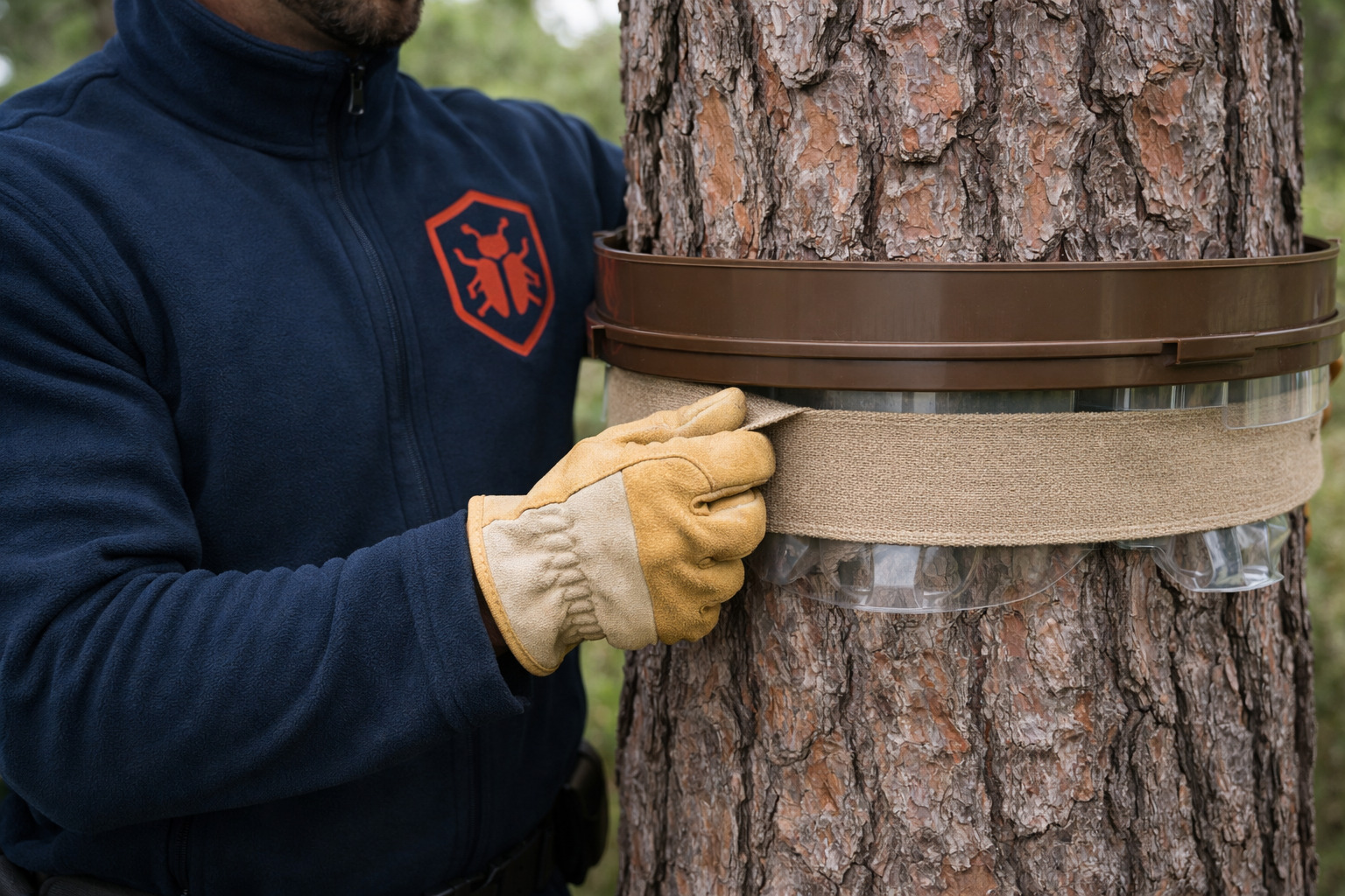 Installation de piège écopiège