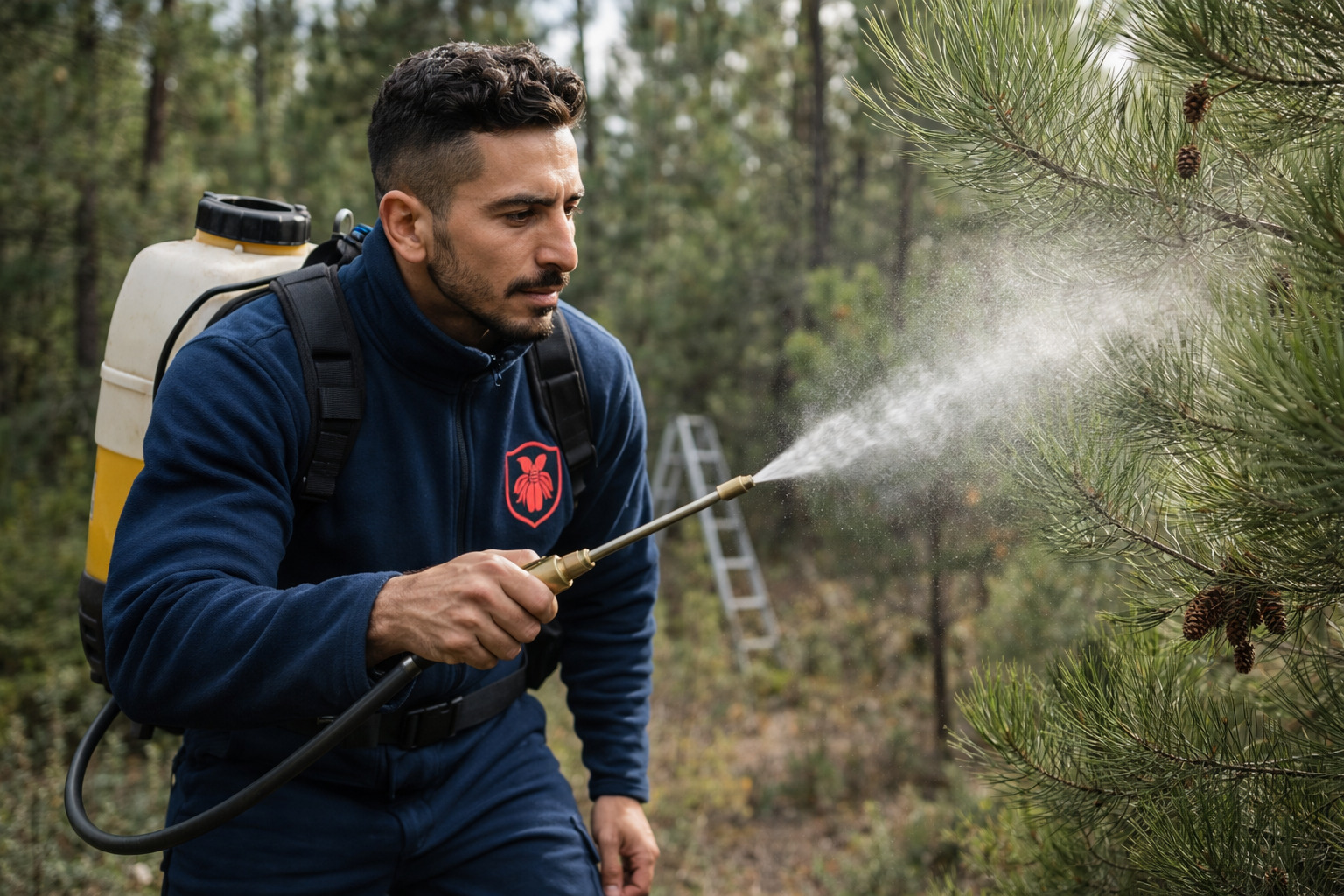 Application du traitement biologique