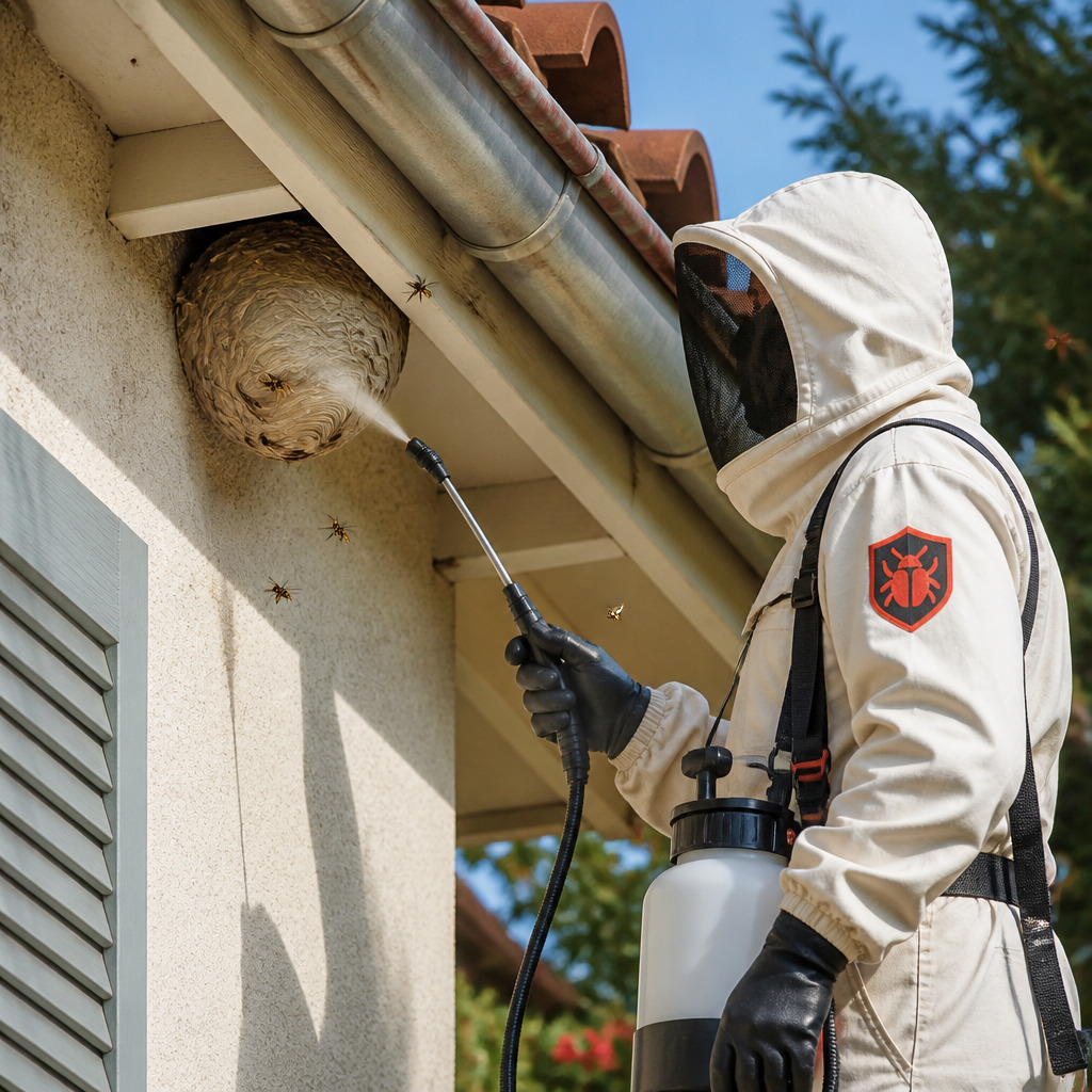 Traitement insecticide nid frelons - Certibiocide Paris